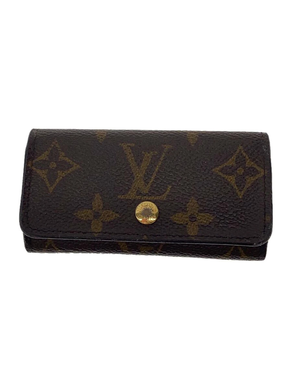 LOUIS VUITTON Multicles Monogram Canvas Brown Leather